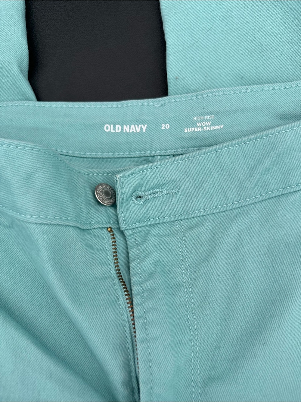 Old Navy High-Rise Super-Skinny Jeans in Aqua Blue